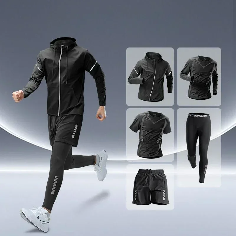 Running Gear Quick Dry - Мужской комплект для фитнеса и бега: