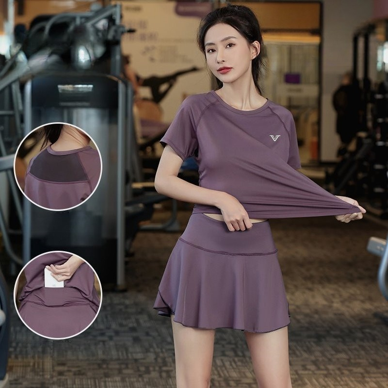Running Gear Quick Dry - Женский спортивный костюм для бега: футболка