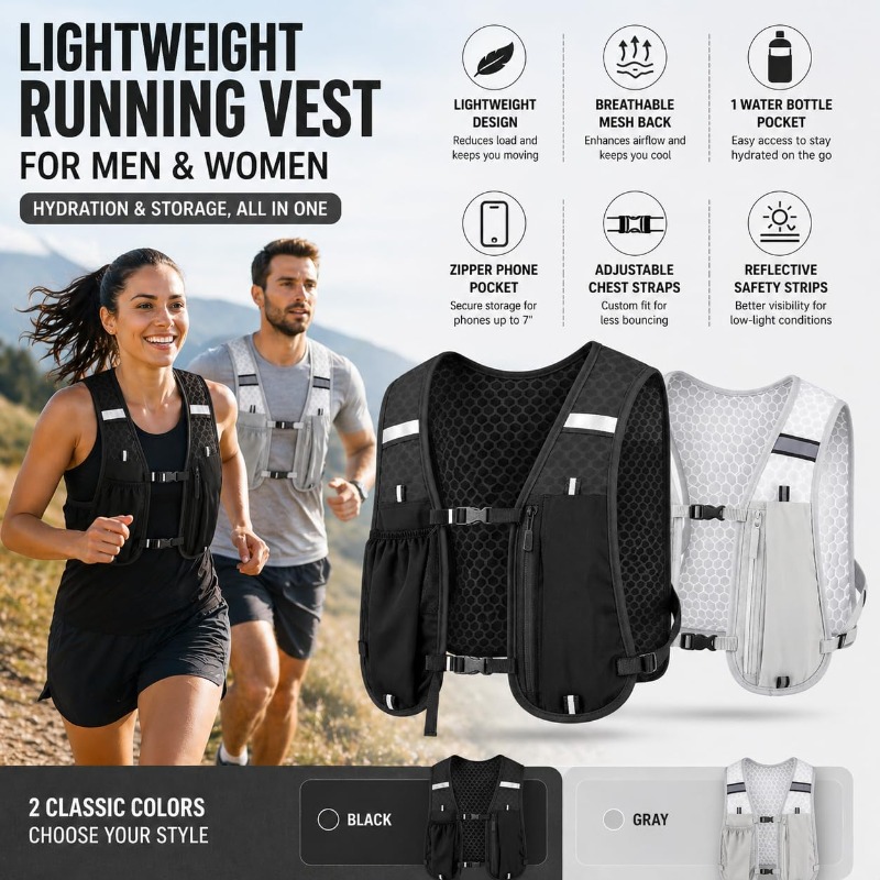 Светоотражающий легкий жилет д – обзор и цена Running Gear Marathon